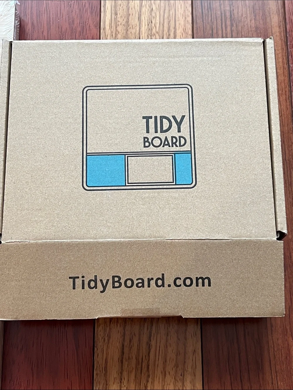 NWT TidyBoard Bamboo Cutting Board with Teal Prep Trays